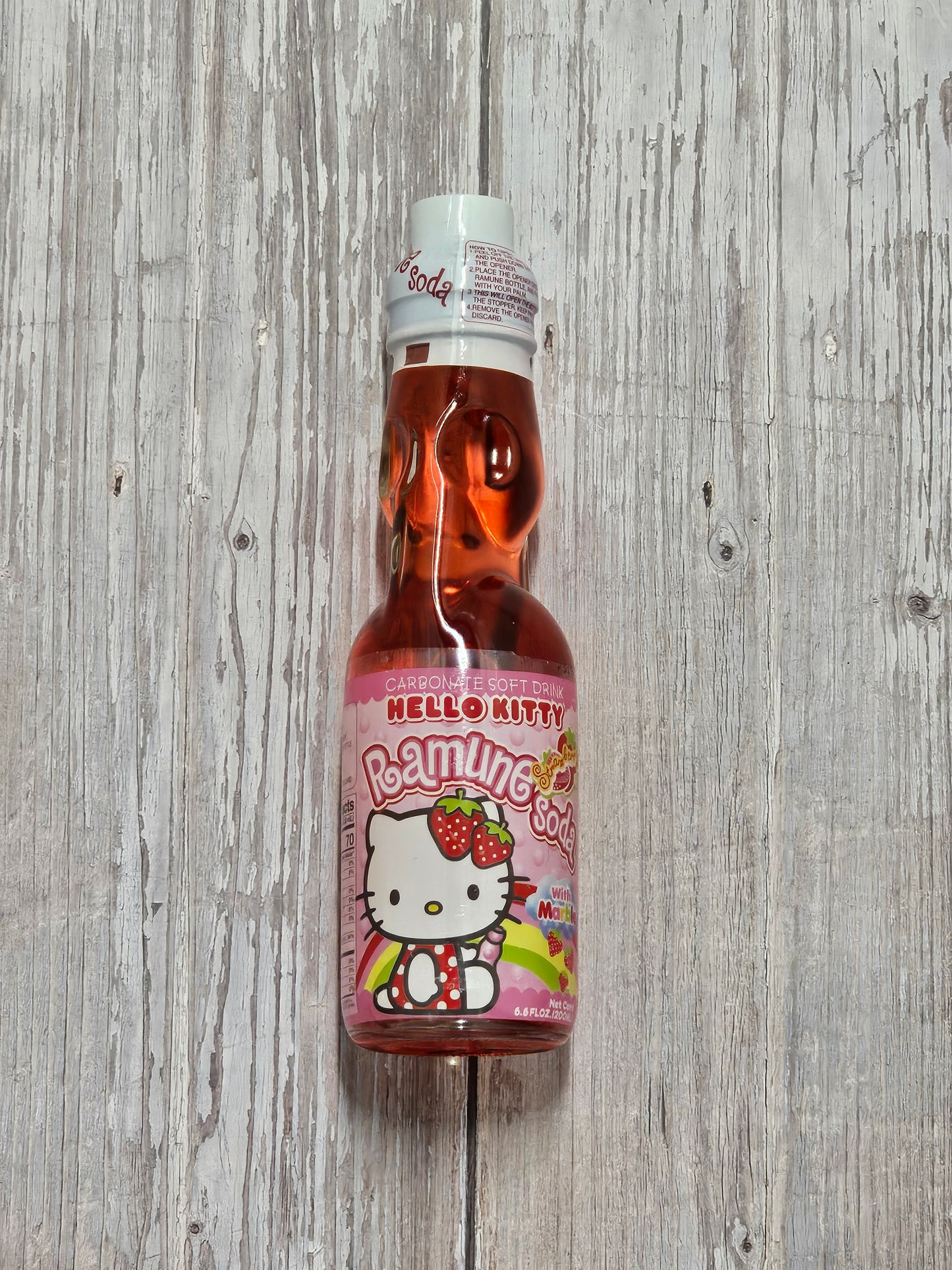 Ramune Soda Japanese Drink - Hello Kitty Strawberry [Japan]