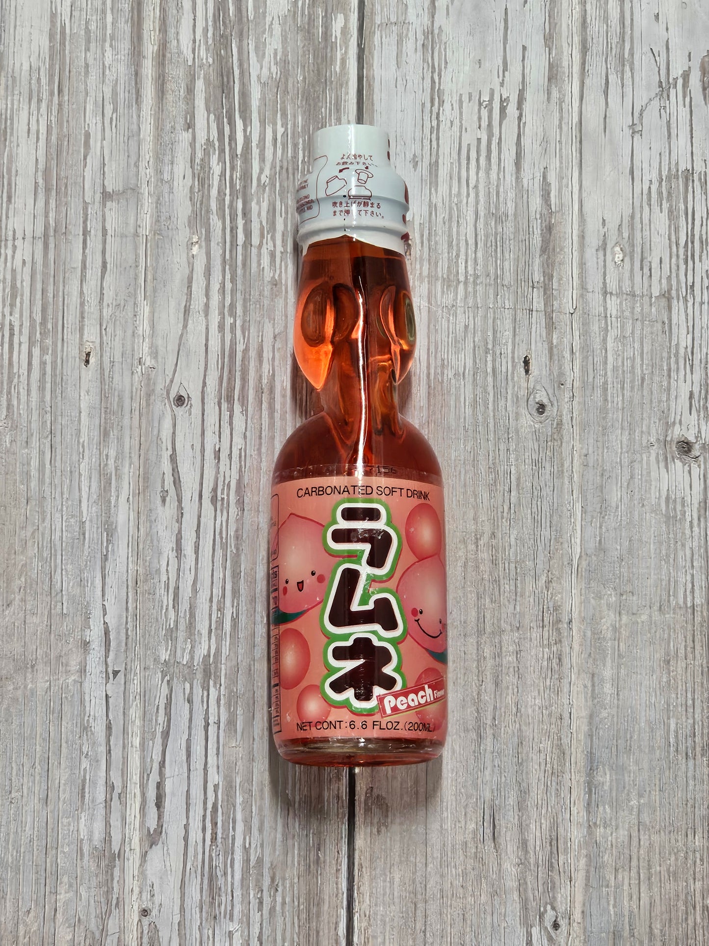 Ramune Soda Japanese Drink - Sweet Peach Flavor [Japan]