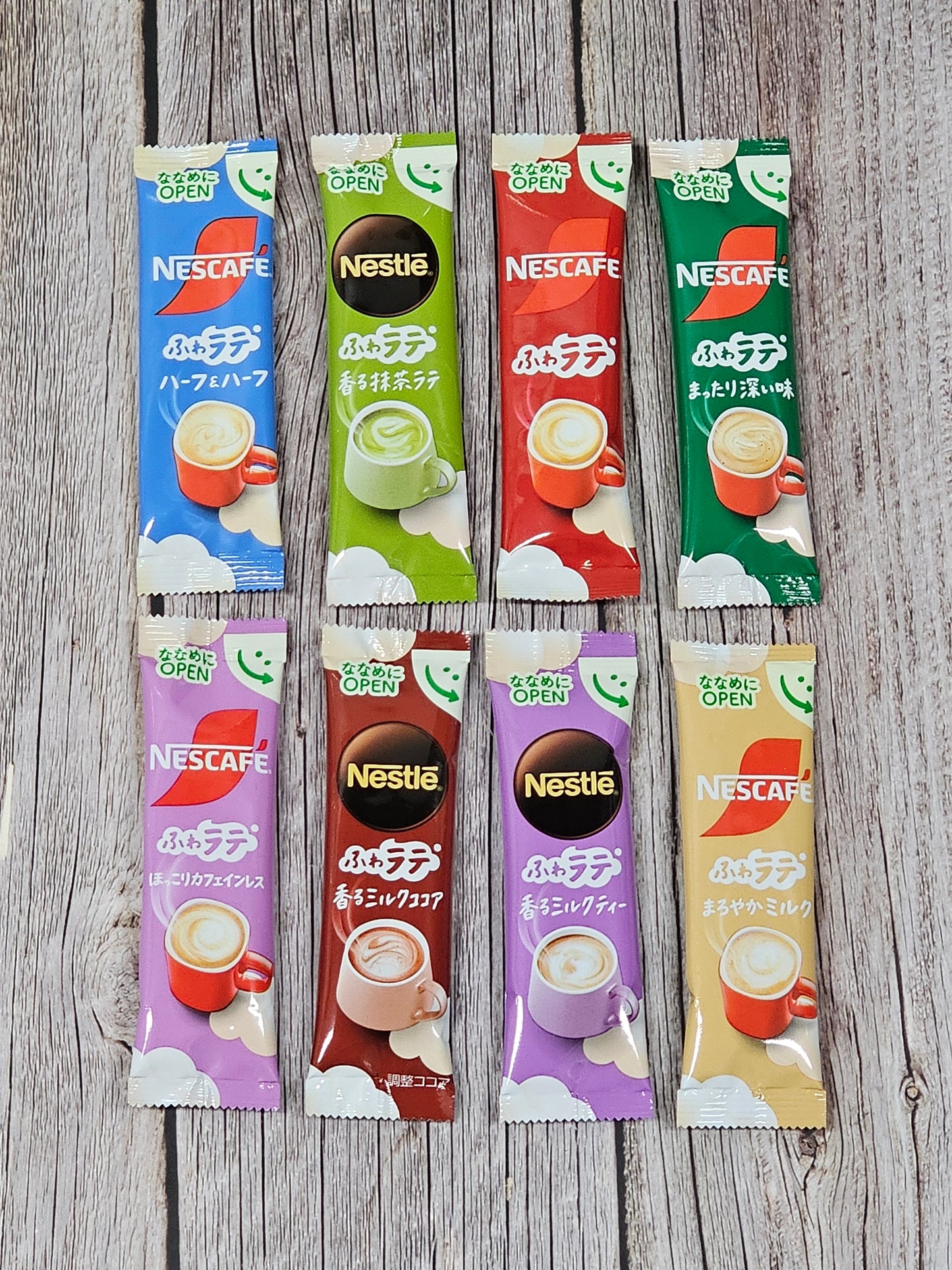 Nestlé Nescafé Fluffy Latte Variety Bundle [Japan]