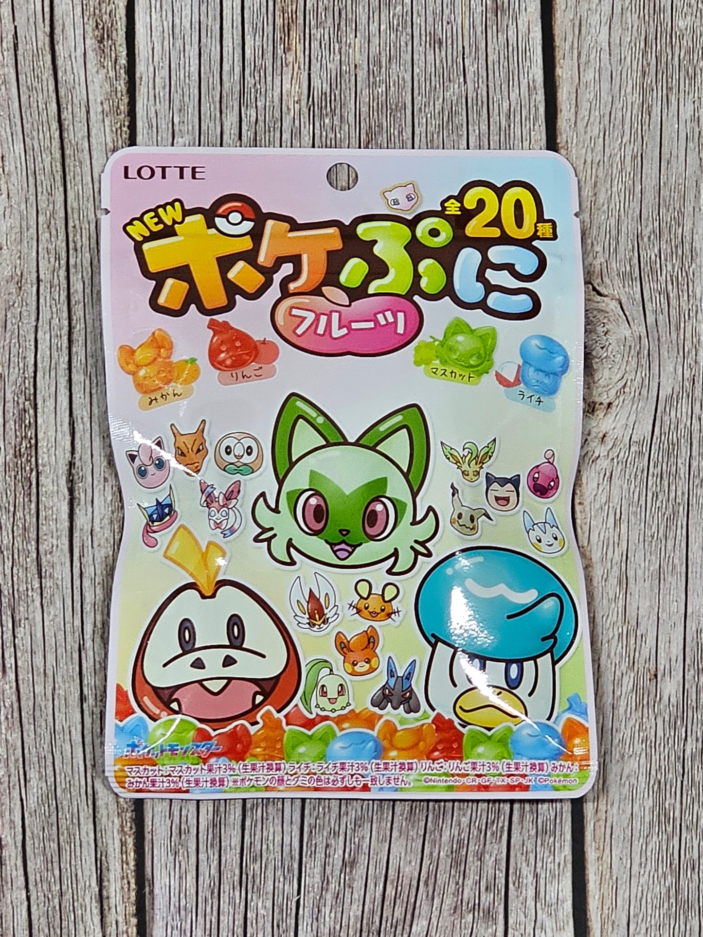 Lotte Pocket Puni (Fruit) Pokemon Gummy [Japan]