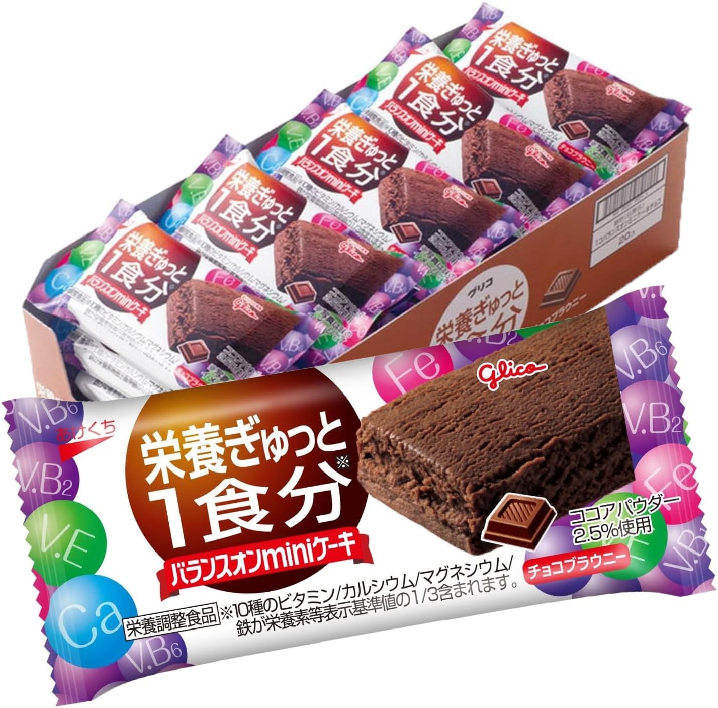 Ezaki Glico Balance-on Mini Cake Chocolate Brownie [Japan]