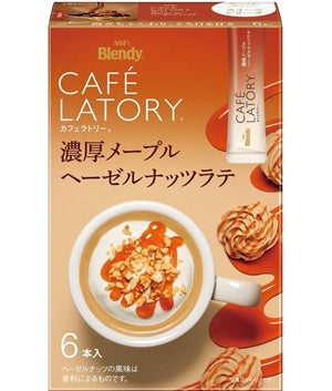 AGF Blendy, Cafe Latory Stick Rich Maple Hazelnut Latte (6 sticks) [Japan]