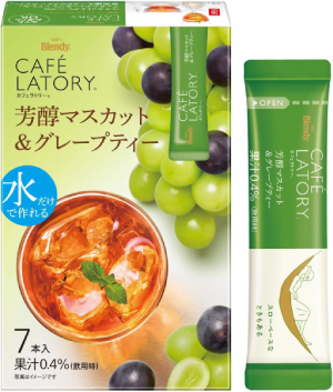 AGF Blendy Cafe Ratory, Mellow Muscat & Grape Tea Flavor [Japan]