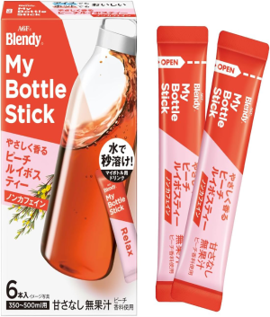 AGF Blendy "My Bottle Stick" Gently Scented Peach Ivo Tea Flavor [Japan]