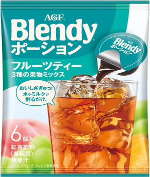 AGF Blendy Portion Fruit Tea Mix of 3 Types of Fruits [Japan]