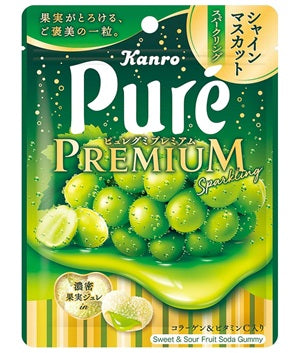 Kanro Pure Legmi Premium Shine Muscat Sparkling Gummy [Japan]