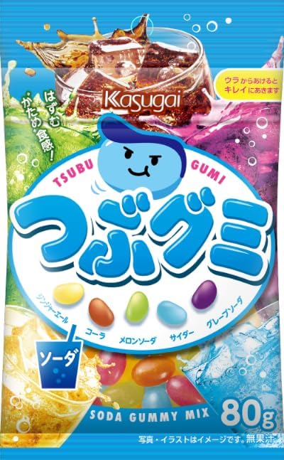 Kasugai Seika Tsubu Gummy Soda Candies [Japan]