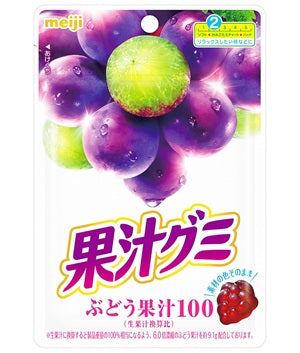 Meiji Gummy Fruit Juice Gummy Grape [Japan]
