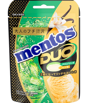 Mentos DUO Melon Soda & Vanilla [Japan]