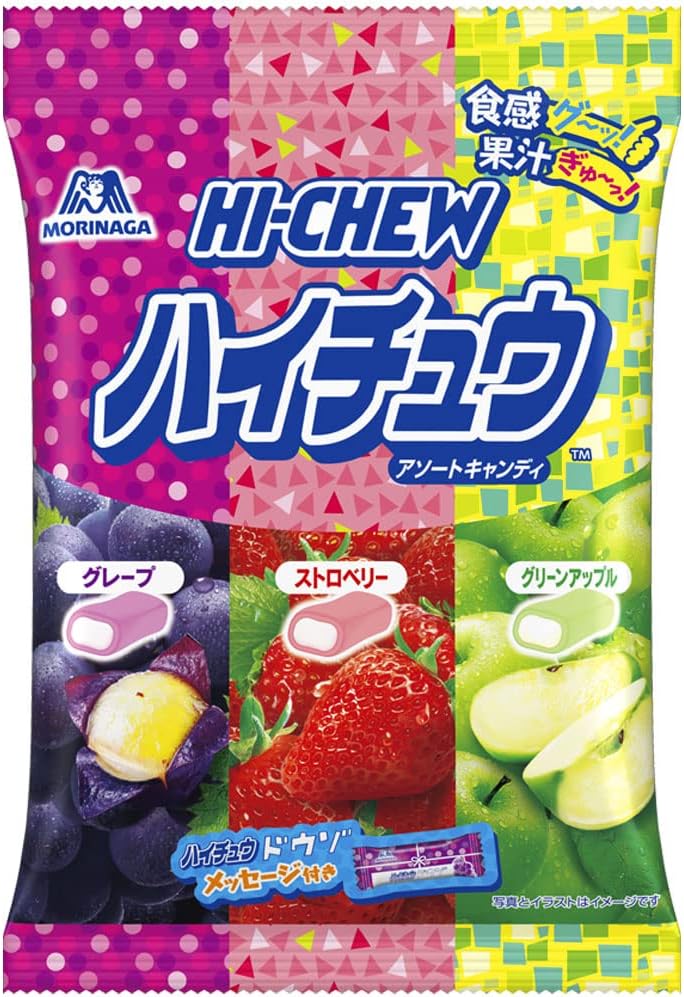 Morinaga Hi-Chew Fruit Assortment (Strawberry/Green Apple/Grape) Flavor [Japan]