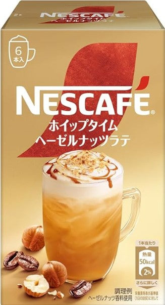 Nescafe Whip Time Hazelnut Latte (6 sticks) [Japan]