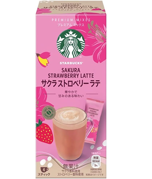Starbucks Premium Mix Sakura Strawberry Latte (4 pieces) [Japan]