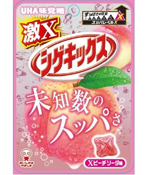 UHA Mikakutou Geki X Shigekicks Peach Soda Flavor [Japan]