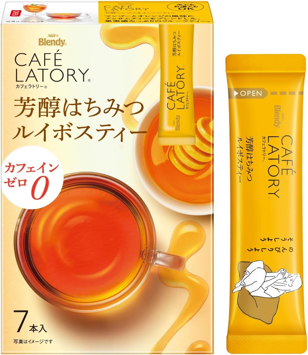 AGF Blendy Cafe Latory Sticks - Mellow Honey Rooibos Tea [Japan]