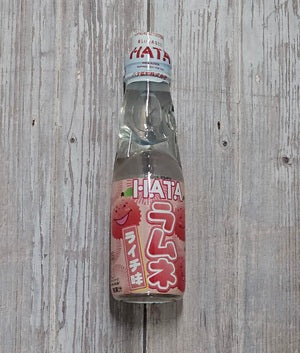 Ramune Soda Japanese Drink - HATA Lychee (Japan)