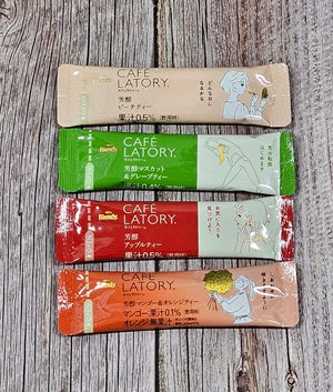 AGF Blendy Cafe Ratory Stick Fruit Tea Assortment (4 sticks) [Japan]